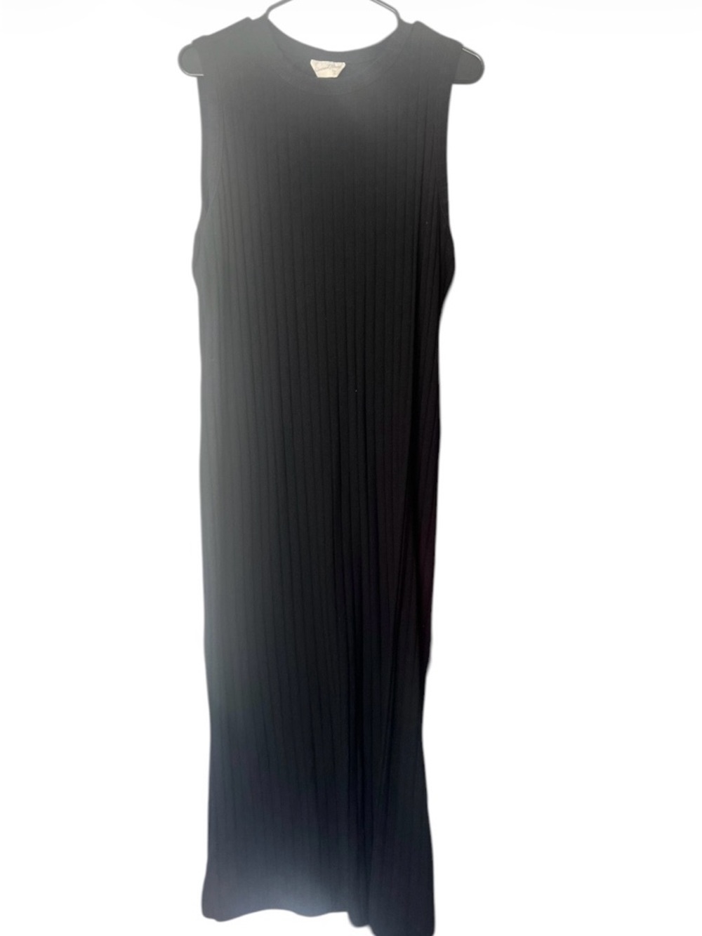 Universal Thread Black Ribbed Midi Tank Dress